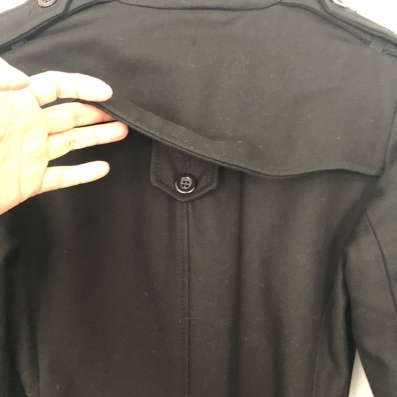 French connection double breasted trench coat black lined forever style US XS-S - Picture 6 of 10